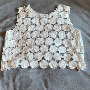 Knit Flower Top